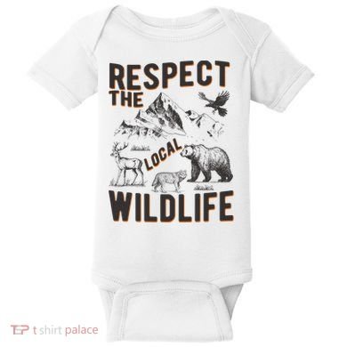 Respect The Local Wildlife Baby Bodysuit