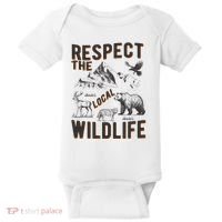 Respect The Local Wildlife Baby Bodysuit thumb 0