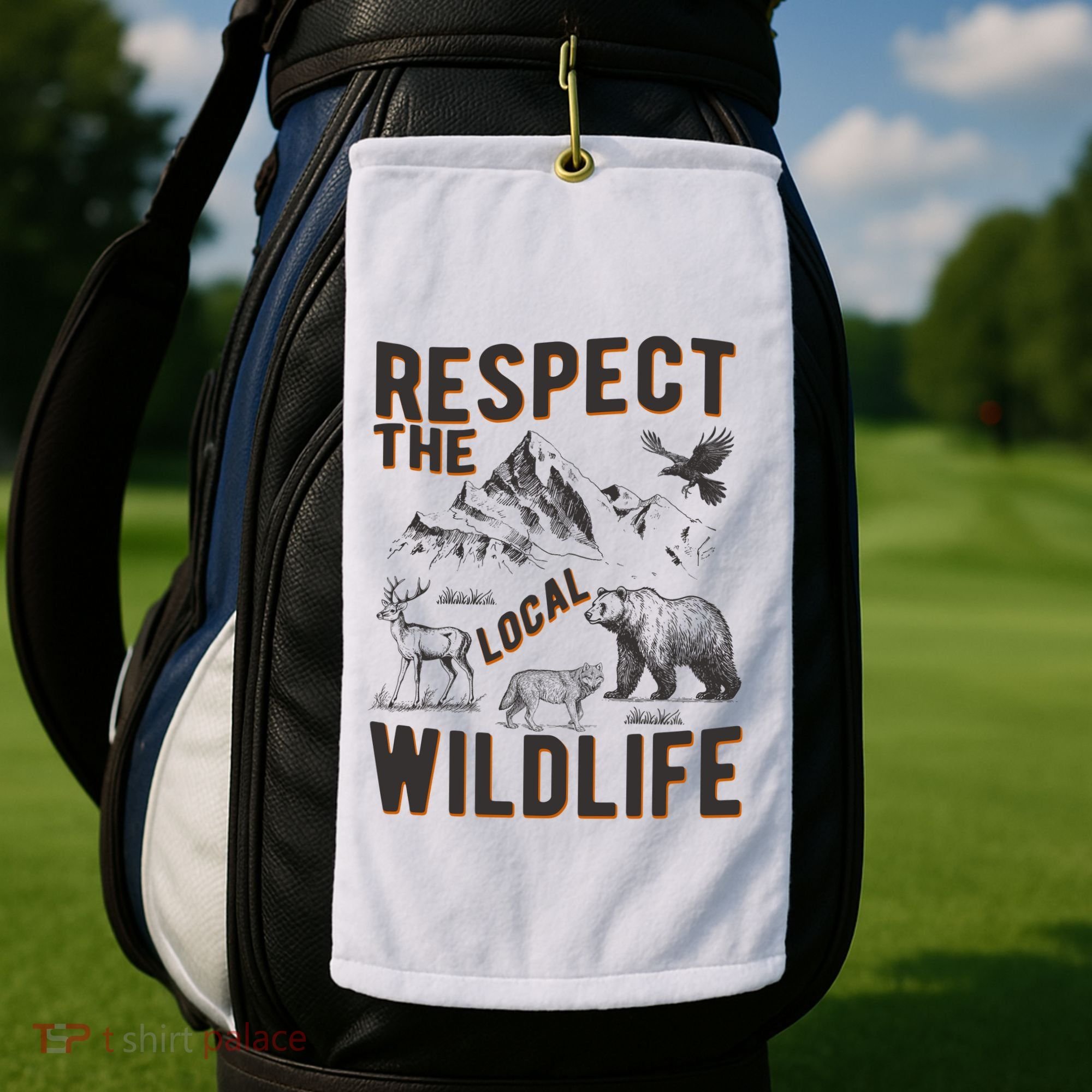 Respect The Local Wildlife Golf Towel