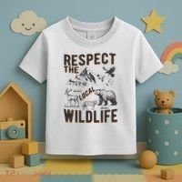 Respect The Local Wildlife Toddler T-Shirt thumb 3