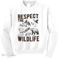 Respect The Local Wildlife Kids Sweatshirt thumb 0