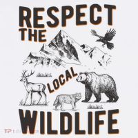 Respect The Local Wildlife Kids Sweatshirt thumb 2