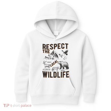 Respect The Local Wildlife Kids Hoodie