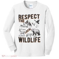 Respect The Local Wildlife Kids Long Sleeve Shirt thumb 0