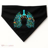 Respiratory Therapy Lung Christmas Xmas Light Ornament USA-Made Doggie Bandana thumb 0