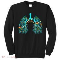 Respiratory Therapy Lung Christmas Xmas Light Ornament Sweatshirt thumb 0