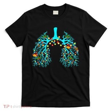 Respiratory Therapy Lung Christmas Xmas Light Ornament T-Shirt