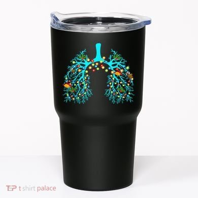 Respiratory Therapy Lung Christmas Xmas Light Ornament Tumbler