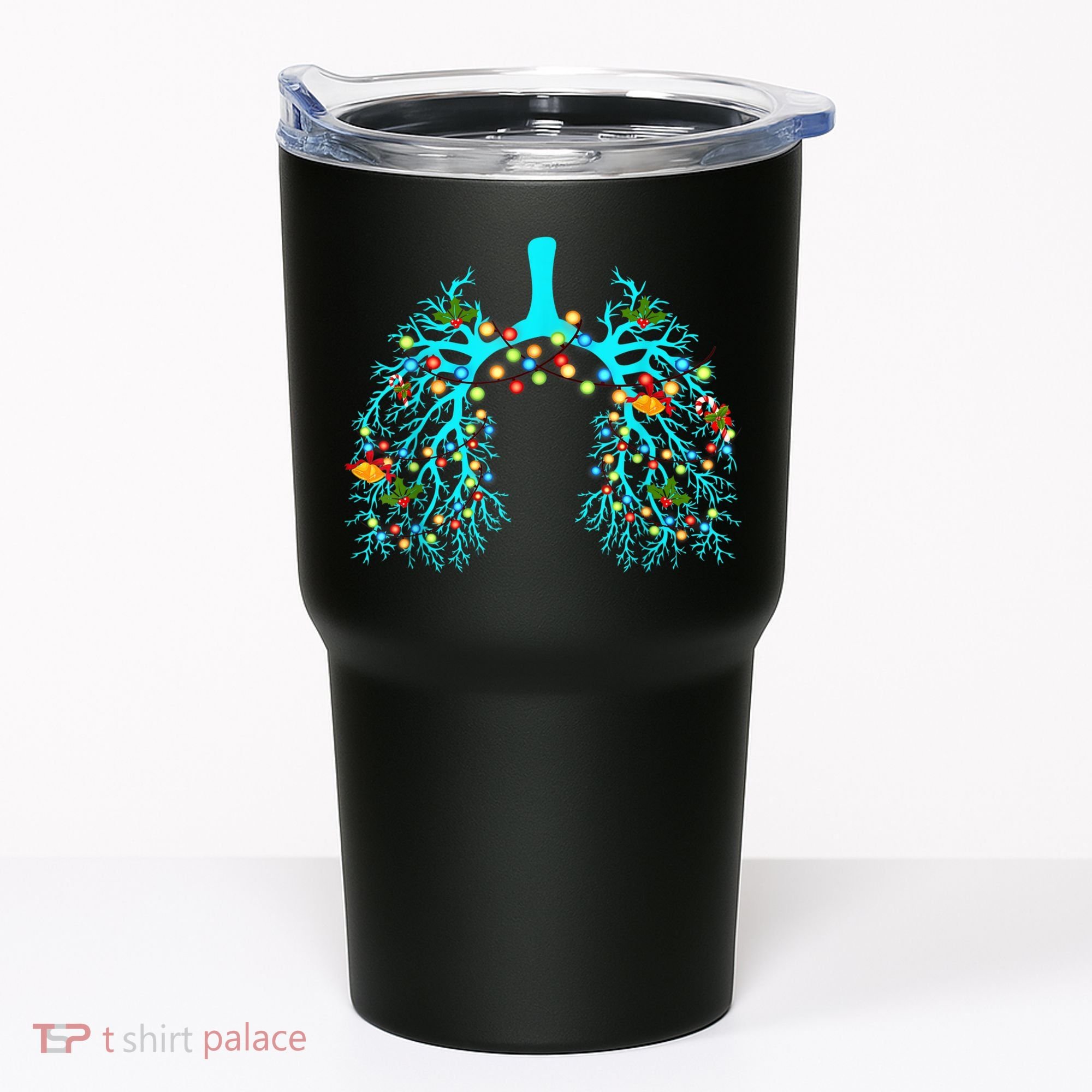 Respiratory Therapy Lung Christmas Xmas Light Ornament Tumbler