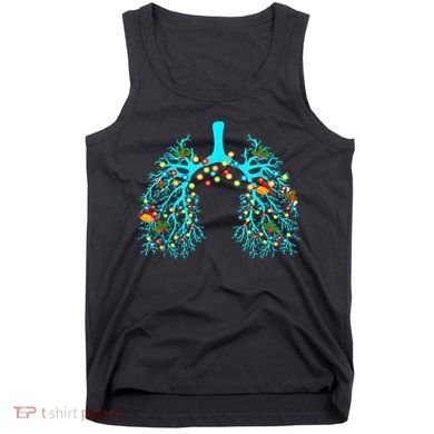 Respiratory Therapy Lung Christmas Xmas Light Ornament Tank Top