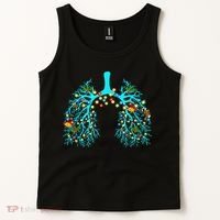 Respiratory Therapy Lung Christmas Xmas Light Ornament Tank Top thumb 2