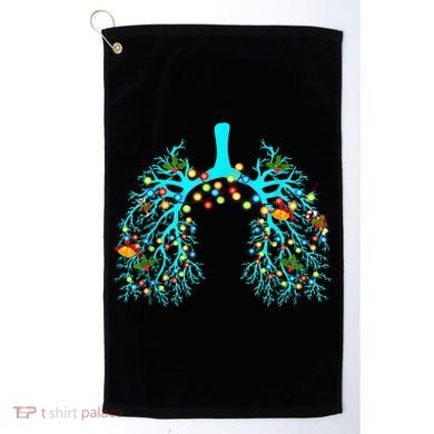 Respiratory Therapy Lung Christmas Xmas Light Ornament Golf Towel