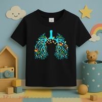 Respiratory Therapy Lung Christmas Xmas Light Ornament Toddler T-Shirt thumb 3