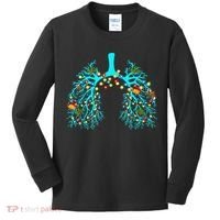 Respiratory Therapy Lung Christmas Xmas Light Ornament Kids Long Sleeve Shirt thumb 0