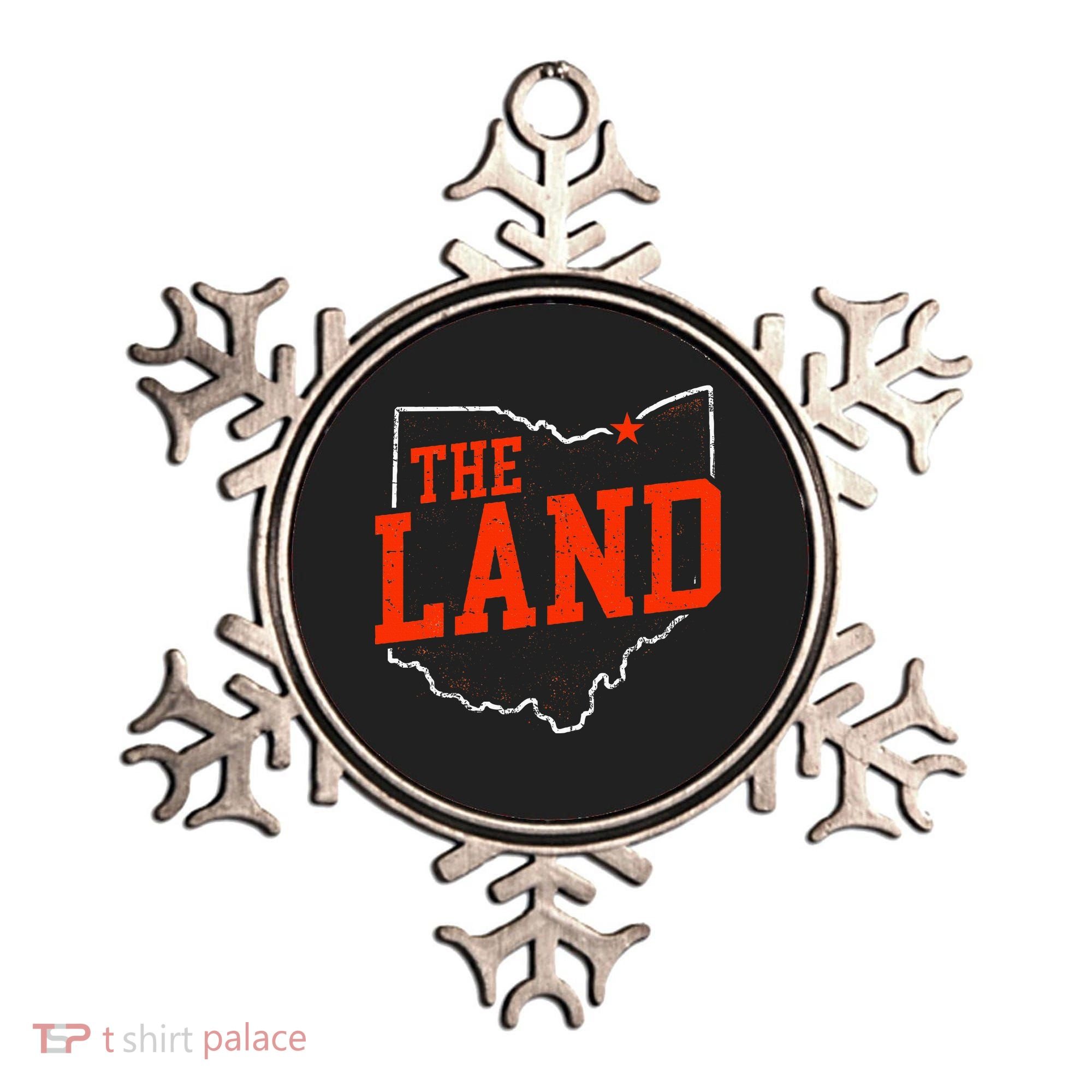 Retro The Land Cleveland Ohio Travel Souvenir Ornament