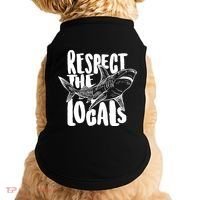 Respect The Locals Shark Week Lover Doggie Tank thumb 0