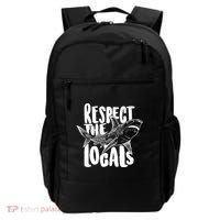 Respect The Locals Shark Week Lover Backpack thumb 0