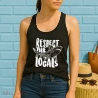 Respect The Locals Shark Week Lover Women's Tank Top thumb 2
