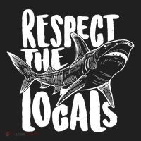 Respect The Locals Shark Week Lover Hat thumb 2