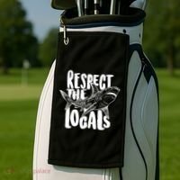 Respect The Locals Shark Week Lover Golf Towel thumb 2