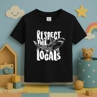 Respect The Locals Shark Week Lover Toddler T-Shirt thumb 3