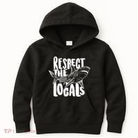 Respect The Locals Shark Week Lover Kids Hoodie thumb 0