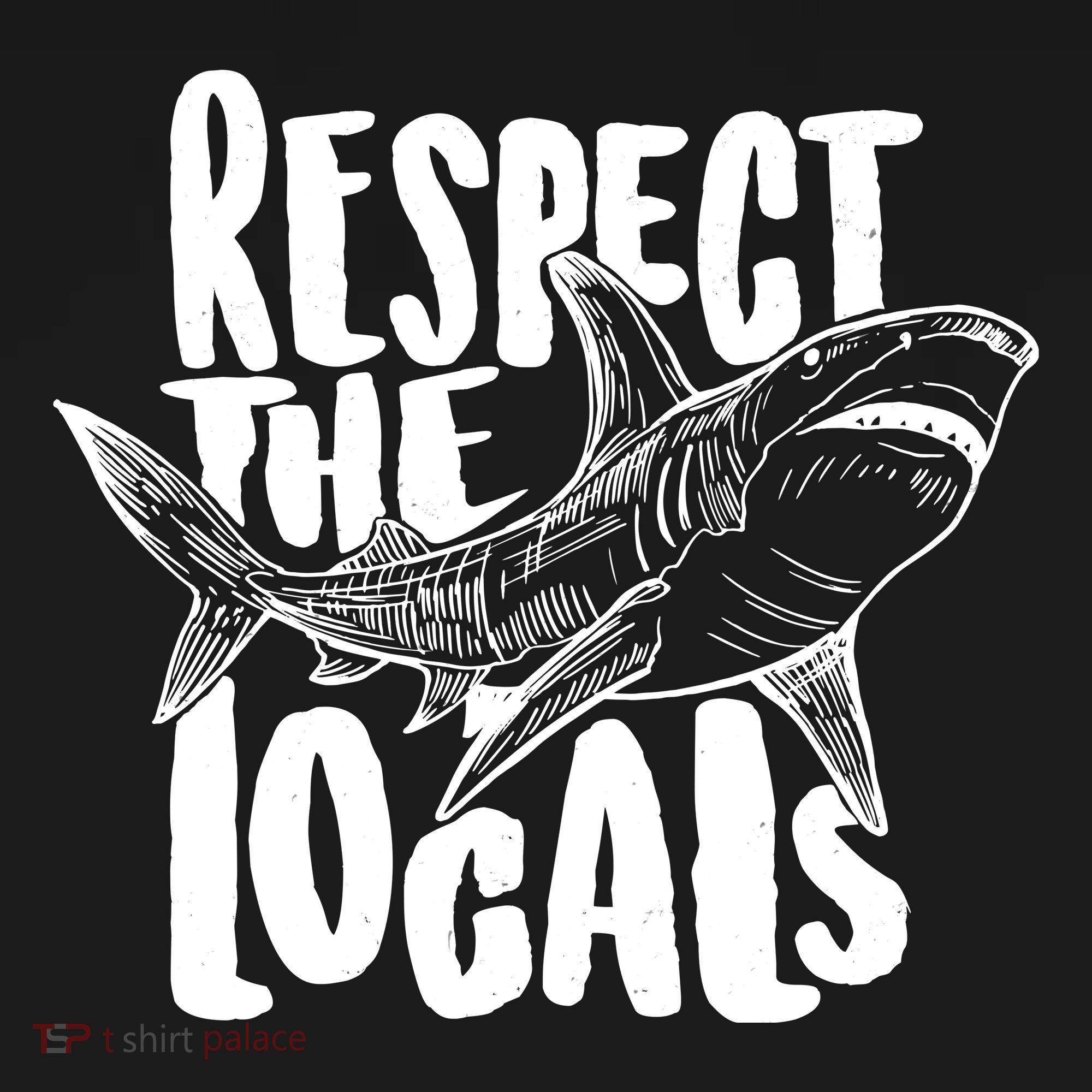 Respect The Locals Shark Week Lover Kids Hoodie