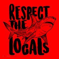 Respect The Locals Shark Week Lover Santa Hat thumb 1