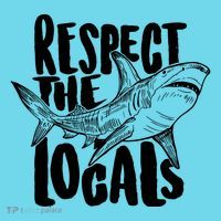 Respect The Locals Shark Week Lover Long Sleeve Shirt thumb 2