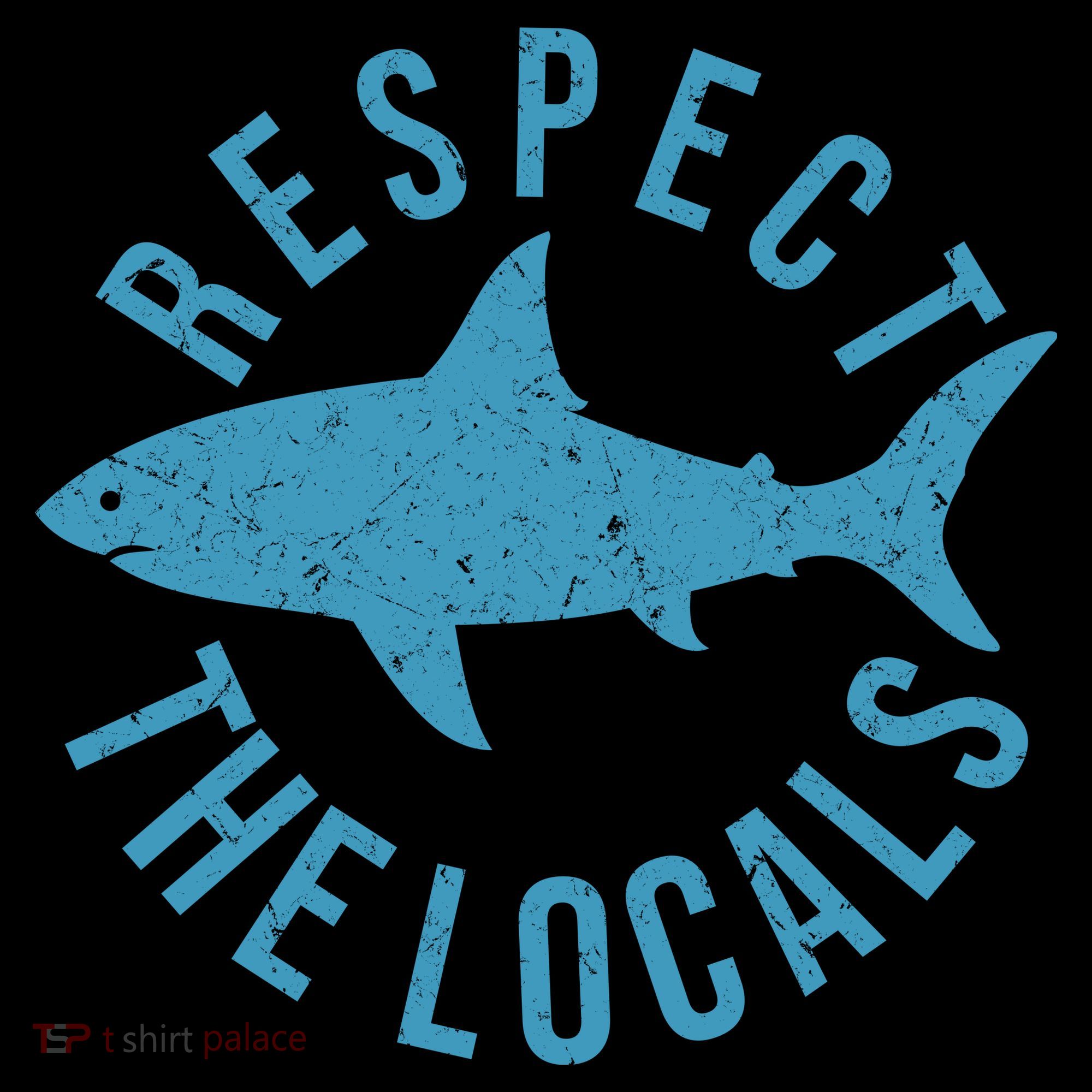 Respect The Locals Warning Shark Week Doggie Tank