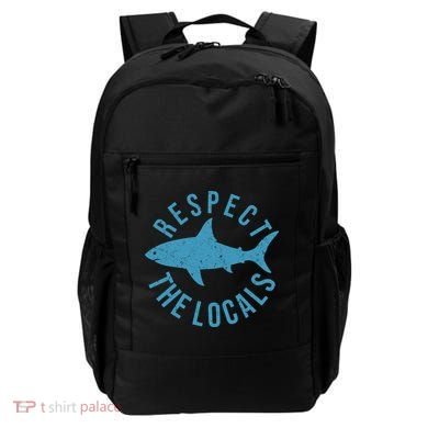 Respect The Locals Warning Shark Week Backpack