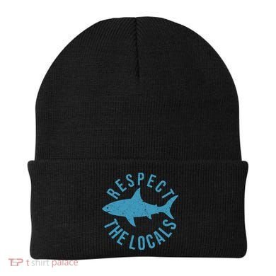 Respect The Locals Warning Shark Week Beanie