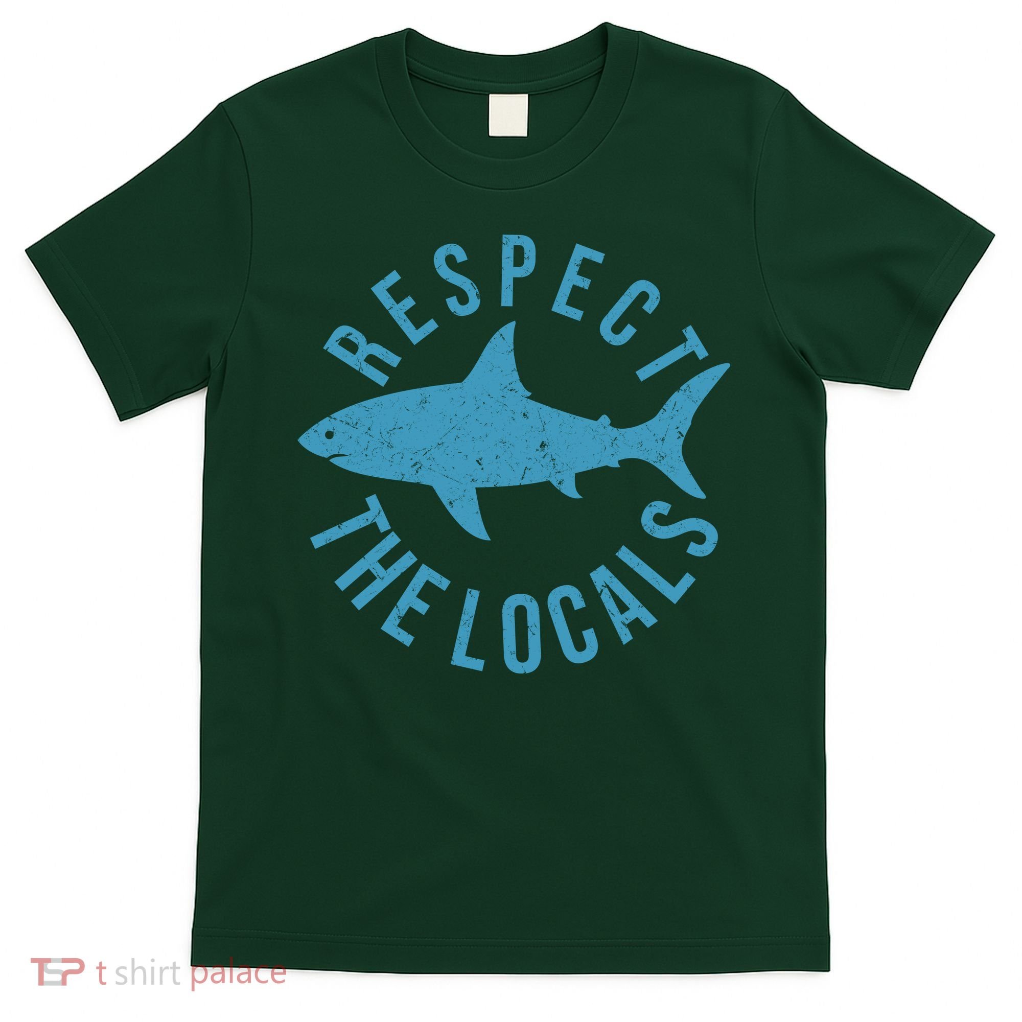 Respect The Locals Warning Shark Week T-Shirt