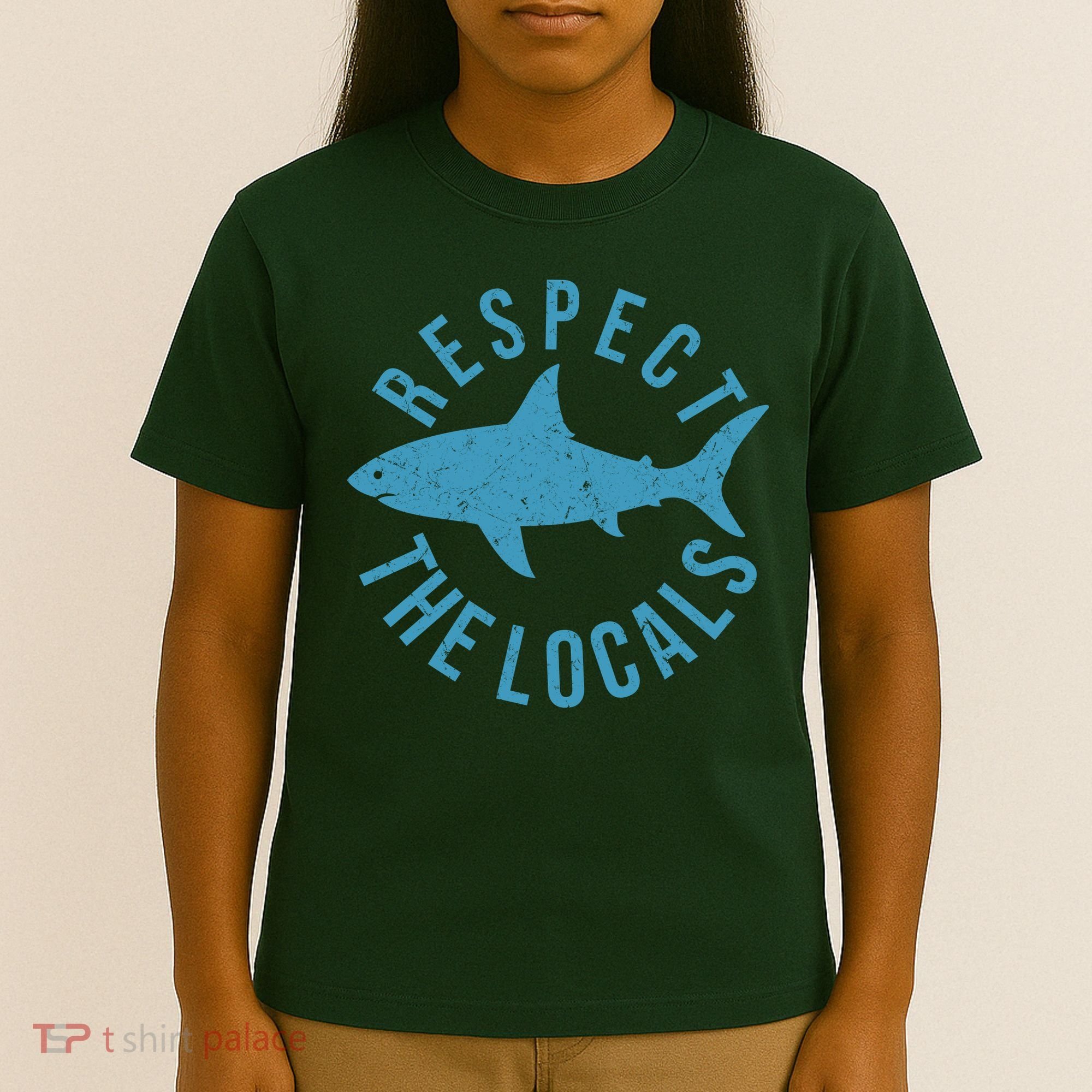 Respect The Locals Warning Shark Week T-Shirt