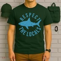 Respect The Locals Warning Shark Week T-Shirt thumb 6