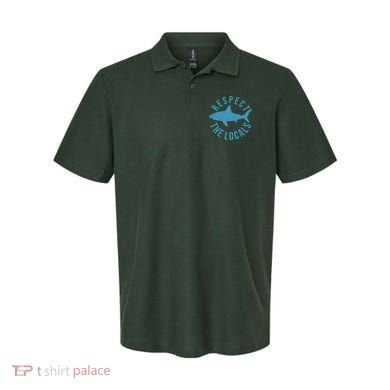 Respect The Locals Warning Shark Week Polo