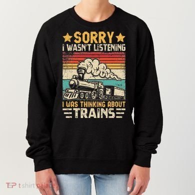 Retro Train Lover Model Railroad Conductor Funny Train Women's Sweatshirt