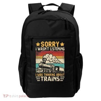 Retro Train Lover Model Railroad Conductor Funny Train Backpack