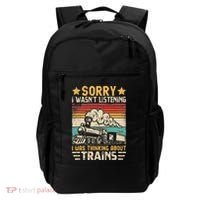 Retro Train Lover Model Railroad Conductor Funny Train Backpack thumb 0