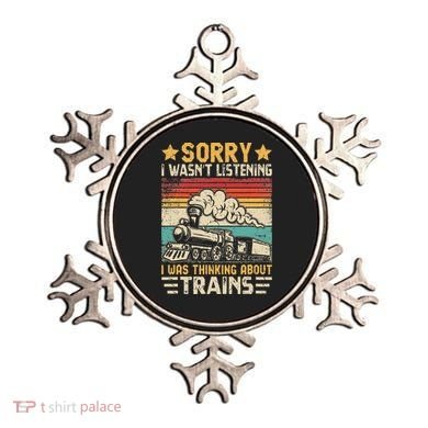 Retro Train Lover Model Railroad Conductor Funny Train Ornament