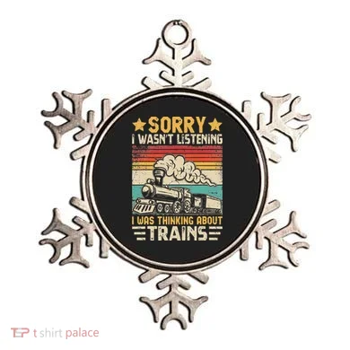 Retro Train Lover Model Railroad Conductor Funny Train Ornament