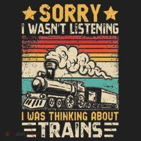 Retro Train Lover Model Railroad Conductor Funny Train Hat thumb 2