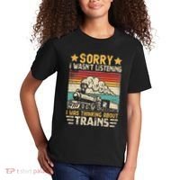 Retro Train Lover Model Railroad Conductor Funny Train Kids T-Shirt thumb 2