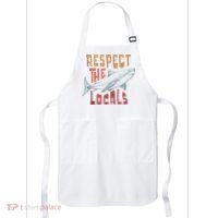 Respect The Locals Shark Ocean Animal Rights Biology Life Apron thumb 0