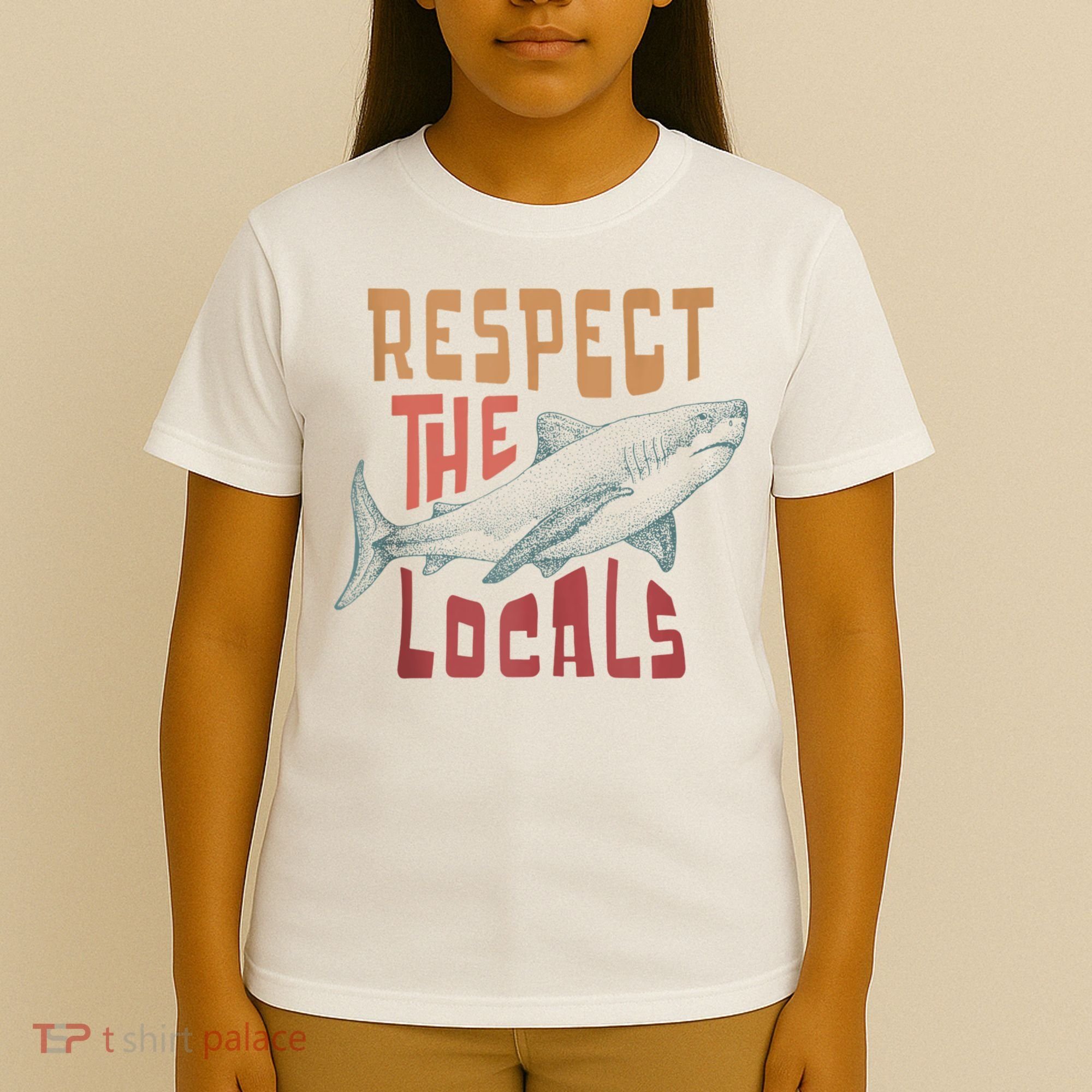 Respect The Locals Shark Ocean Animal Rights Biology Life T-Shirt
