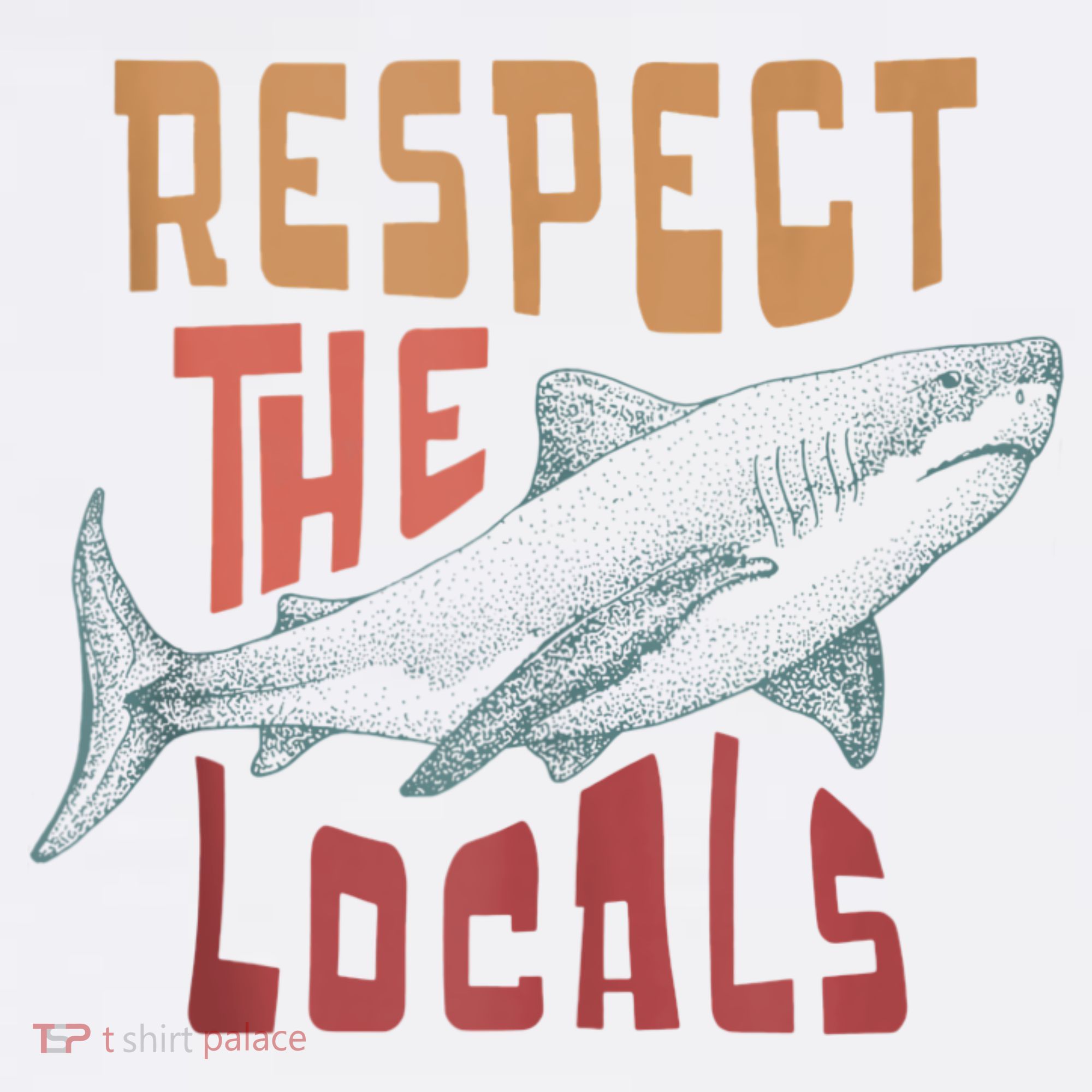 Respect The Locals Shark Ocean Animal Rights Biology Life Polo