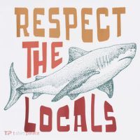 Respect The Locals Shark Ocean Animal Rights Biology Life Mousepad thumb 1