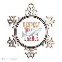 Respect The Locals Shark Ocean Animal Rights Biology Life Ornament thumb 0