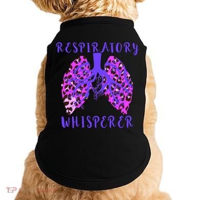 Respiratory Therapist Leopard Lung Whisperer Doctor Gift Doggie Tank