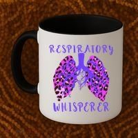 Respiratory Therapist Leopard Lung Whisperer Doctor Gift Coffee Mug thumb 2